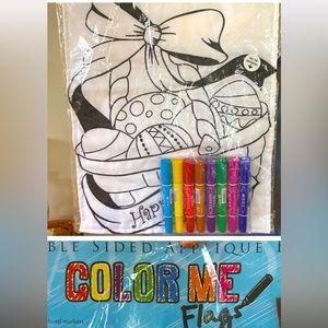 Brand New Sealed COLORME Flag Happy Easter Outdoor Flag 12.50” Holiday Activity